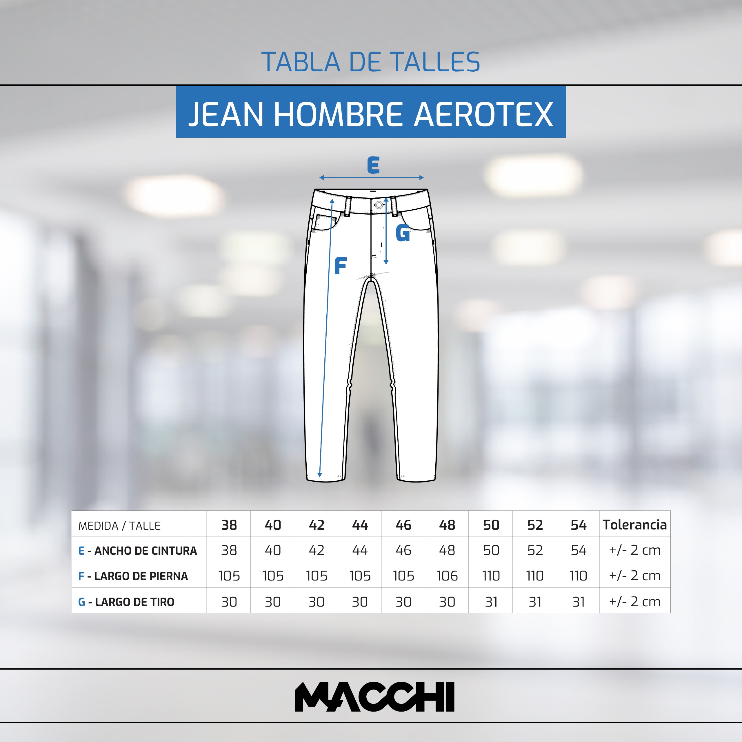 talle jeans aero