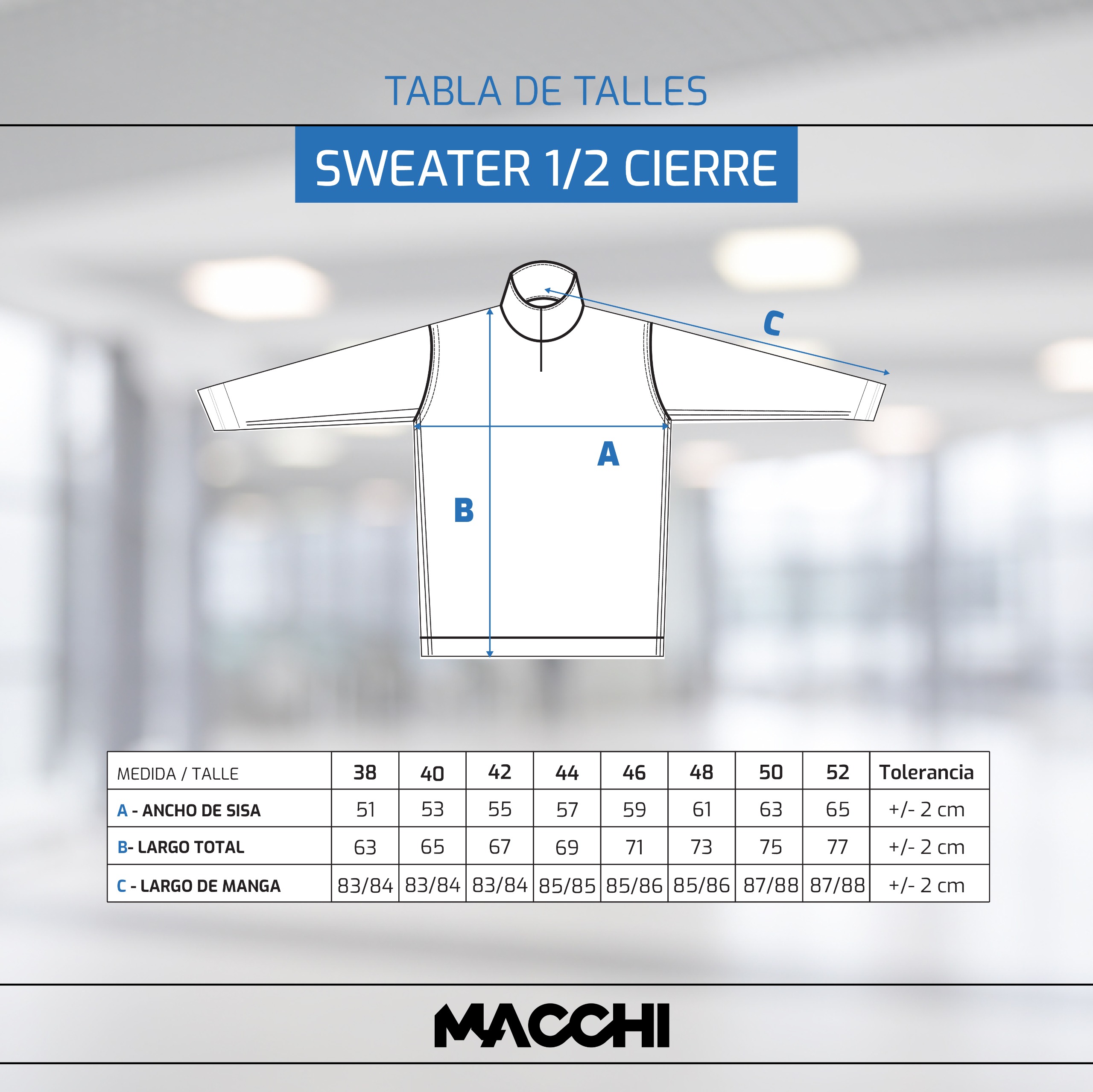 TALLE SWEATER MEDIO CIER